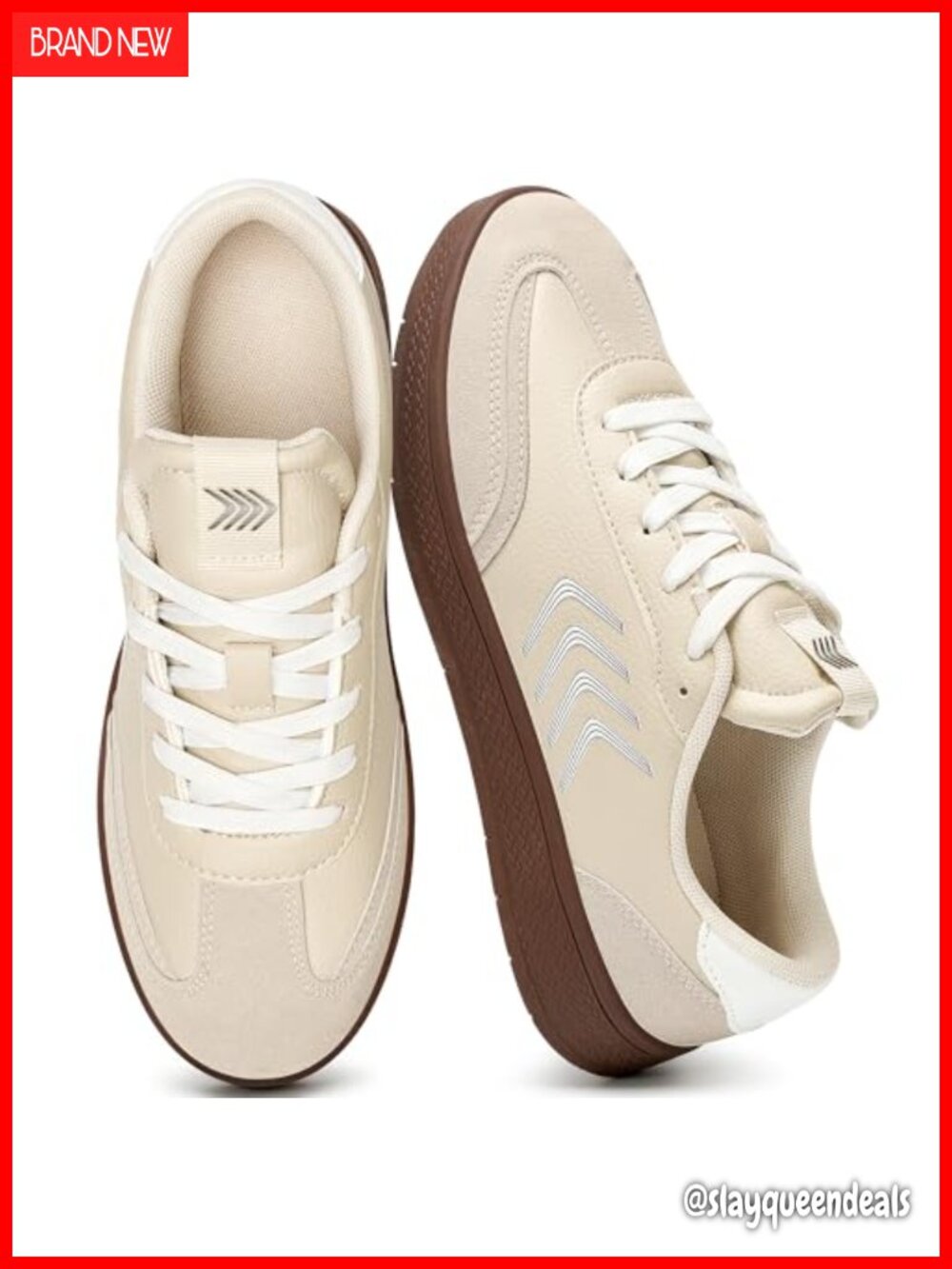 Womens Fashion Sneakers Patchwork Leather Suede Lace Up Walking Shoes